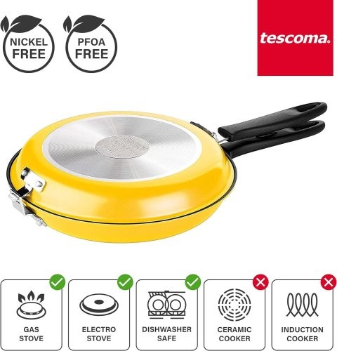 TESCOMA 594346 PADELLA DOPPIA GIRAFRITTATA 26 CM PRESTO - Foto 7 di 8