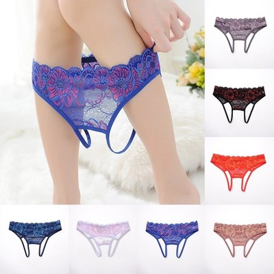 Tolle Frauen Spitzen Tanga G String Höschen Unterwäsche Crotchle T Back Slip