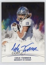 2022 Chronicles Draft Picks Origins Rookie Blue 46/99 Cole Turner Auto 2y0
