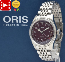 🎦OH [COME NUOVO con scatola] ORIS Big Crown 7741 puntatore quadrante rosso data automatico uomo GIAPPONE