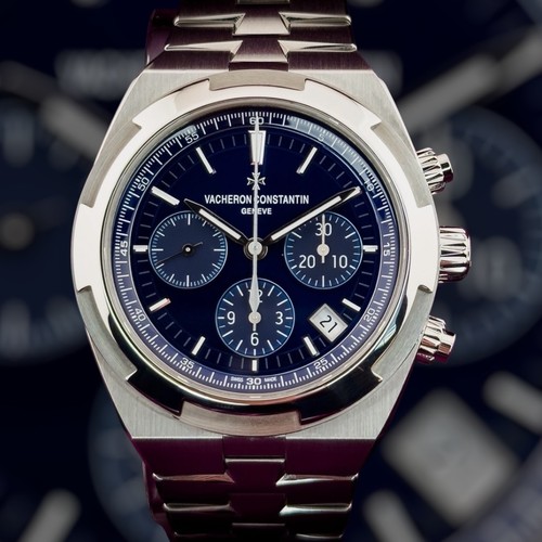 Brand-New! Overseas 5500V/110A-B148 Chronograph 42mm Blue Vach...