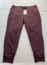 New Womens On Cloud Run On Clouds Size XL Sweatpants Joggers Mulberry Red