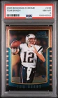 2000 BOWMAN CHROME #236 TOM BRADY ROOKIE RC PSA 8