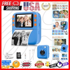 Instant Print Camera for Kids, Christmas Birthday Gifts for Girls Boys, 1080P...