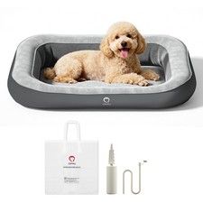 QPAU Inflatable Dog Bed w/ Pump, Travel Pet Mattress for Small Medium Large Dogs