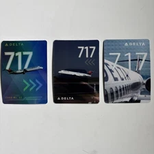 Delta Airline Boeing 717 Pilot Trading Card set of 3 No.52/68/40 