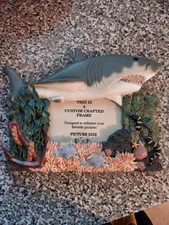 Shark and Ocean Coral Reef Custom Made Picture Frame Brand New
