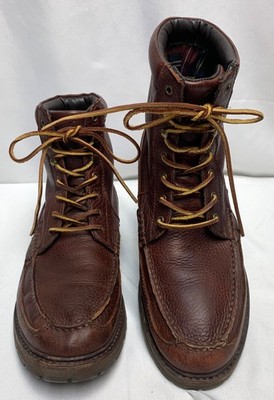 Polo Ralph Lauren Men's Leather Boots Brown Willingcott Flannel