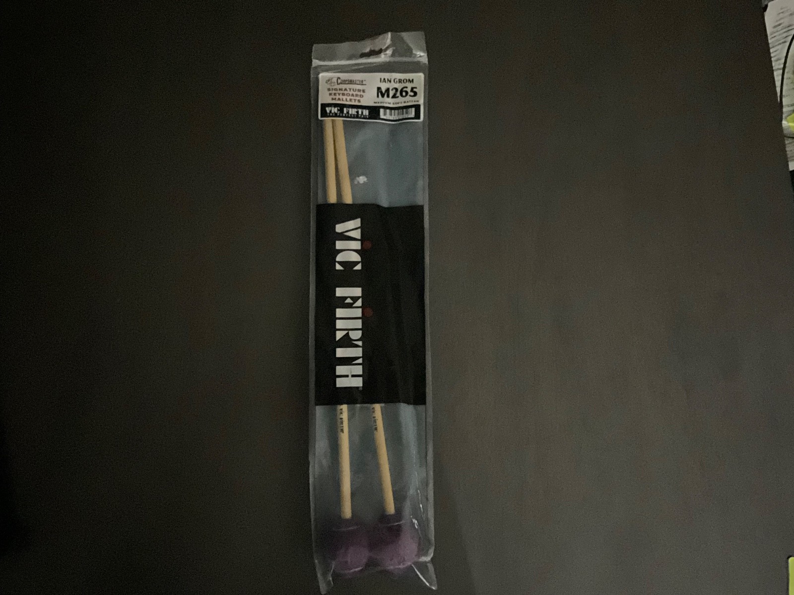 Ian Grom Vic Firth M265 Percussion Keyboard Mallets Corpmaster Rattan