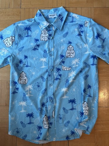 St Louis University Billikens Blue Tropical Hawaiian Shirt Men’s Large