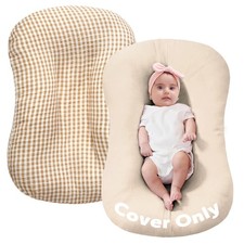 FUNUPUP Muslin Baby Lounger Cover Only Compatible with Snuggle Me Lounger, Infan