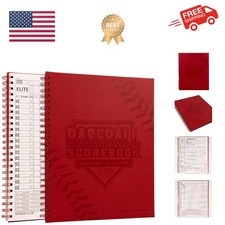 Elite Clipboards Baseball/Softball Scorebook - 60 Games | Stats Score Keeper...