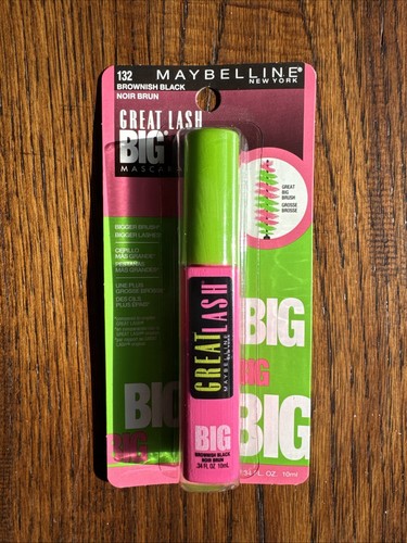 Maybelline Great Lash-Big Brush-Washable Mascara-132 BROWNISH BLACK - NEW!!! - Picture 1 of 2