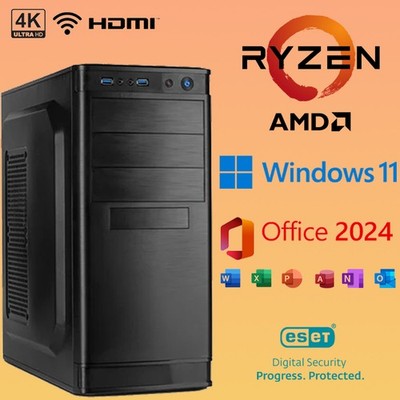 HomeOffice Pc Ryzen 5 6x 3,90GHz 16GB RAM 1000GB SSD Windows 11 Office 2024.
