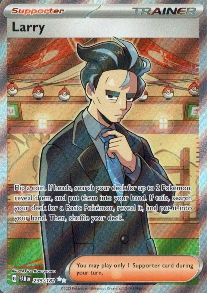 Larry Holofoil Paradox Rift - 235/182 Pokemon Card NM
