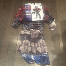 Transformers One Kid's Optimus Prime Halloween Muscle Costume 10-12 Large 5451