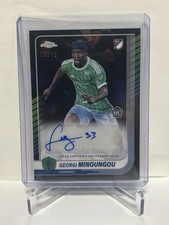 2025 Topps Chrome MLS Sapphire Georgi Minoungou Black /10 Auto RC