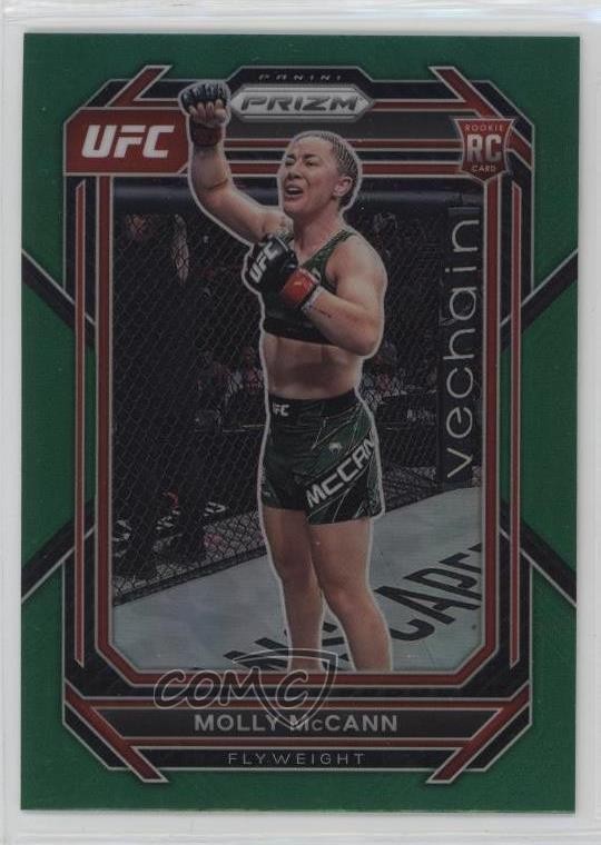 2023 Panini Prizm UFC Green Prizm Molly McCann #114 Rookie RC uk2