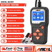 6V 12V Automotive Battery Load Tester Car Charging Cranking Analyzer 100-2000CCA