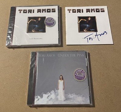 2 New Sealed Tori Amos CDs plus autograph Little Earthquakes Under The Pink
