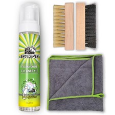 Shoe Cleaner Sneakers,8.5oz Cleaning Kit with 2 Brush and Medium, Green