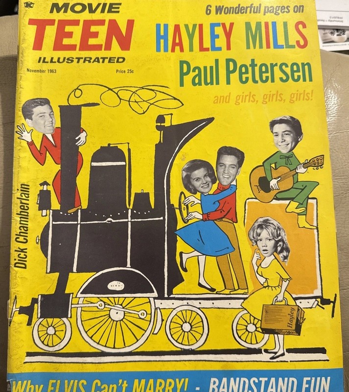 1963 NOVEMBER MOVIE TEEN ILLUSTRATED MAGAZINE - HALYLEY MILLS COVER - E 24241