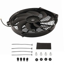 14 Inch Electric Universal Fan For Radiator 800cfm 2900rpm Black Plastic 80w