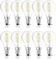 10 X LED Filament Leuchtmittel Tropfen 4W = 35W E14 Klar 400Lm Warmweiß 2700K