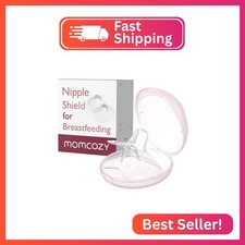 Momcozy Ultra-Thin Nipple Shields, 100 Food-Grade Silicone for Breastfeeding Mo
