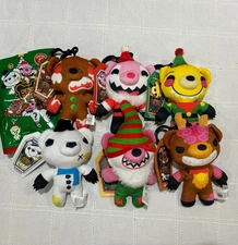 Set of 6 Deddy Bears Mystery Mini Plush Christmas Edition New (Opened) NO CODES