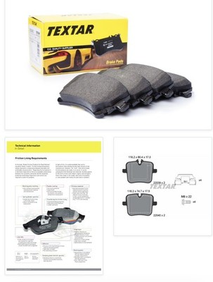 Textar Rear Brake Pads For 2020-2024 BMW X5M X6M