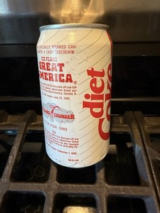 Diet Coke soda 🥤can - Six Flags Great America 🇺🇸
