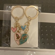 2Pcs Best Friends Keychain Gifts for Best Friends Matching Friendship