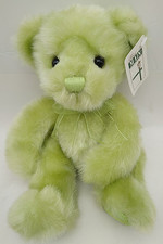 First  Main SHERBET BABY Teddy Bear Plush PASTEL Green Vtg New Old Stock w/ Tag