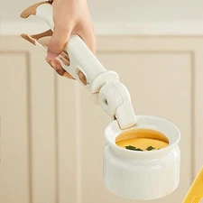 Ergonomic 2 in 1 Hot Plate Gripper and Dish Lifting Clip for Kitchen Use