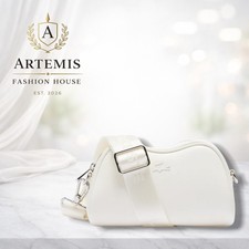 Bolso bandolera Lacoste Mini Lara blanco con correas para mujer