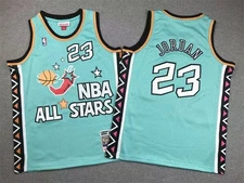 Youth Vintage Michael Jordan 1996 All-Star  1989 Retro Stitched Jersey 3 Colors