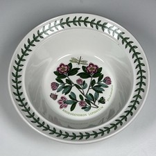 Portmeirion Botanic Garden Rhododendron Rimmed Oatmeal Cereal Bowl 6 1/2”