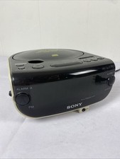 Sony ICF-CD815 Dream Machine AM-FM CD Player Dual Alarm Clock Radio - TESTED -