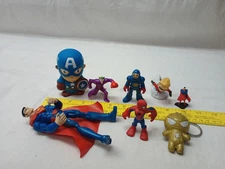 Lot of 8 Various Size And Brand Super Hero  Action Figures