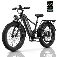 E-BIKE 1800W ELECTRIC BICYCLE 48V/17.5AH 26" FAT TIRE MOUNTAIN E BIKE FOR ADULT