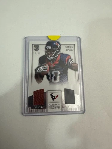 2013 Panini National Treasures Rookie NFL Gear Deandre Hopkins /99 Texans