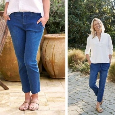 Frank and Eileen Wicklow Italian preformance denim crop Jeans 6