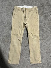 Gap Kids Boys Chino Pants Beige Adjustable Waist Size 6 EUC