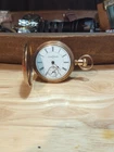 Illinois Pocket Watch Fahys Conqueror No 1 14k Gold Filled Hunter Case 1891 RUNS