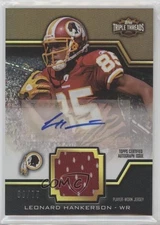 2011 Triple Threads Unity Relics Sepia /75 Leonard Hankerson Rookie Auto RC 0r4
