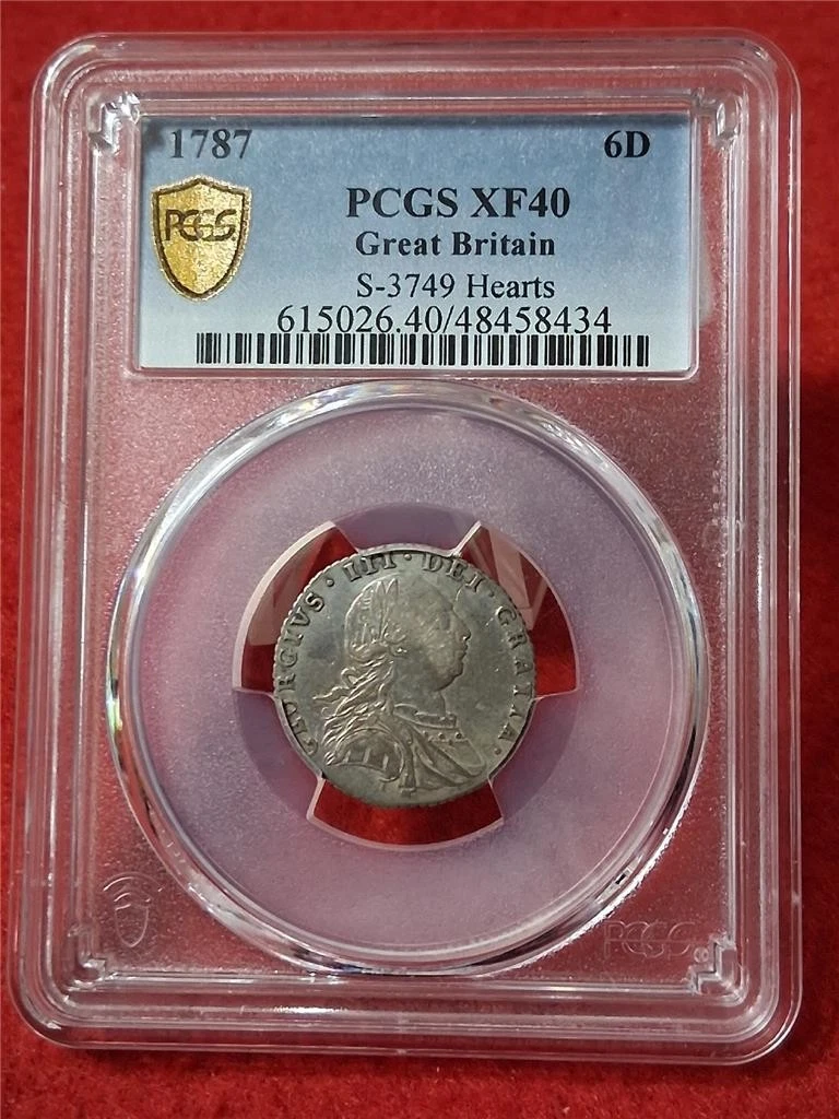 1787 イギリス 6ペンス銀貨・アンティーク  1787 Year UK Sixpences for sale | eBay