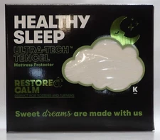 Healthy Sleep Ultra-Tech Tencel Restore & Calm Mattress Protector, Size - KING
