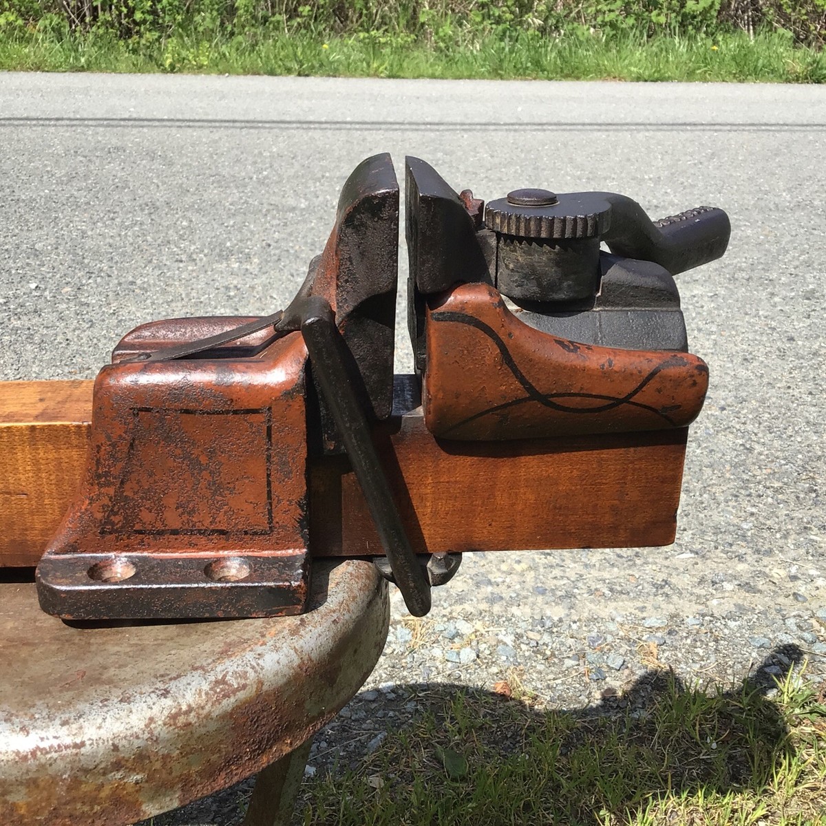 Vintage Bench Vise . The Only One Known To Exist ? Charles