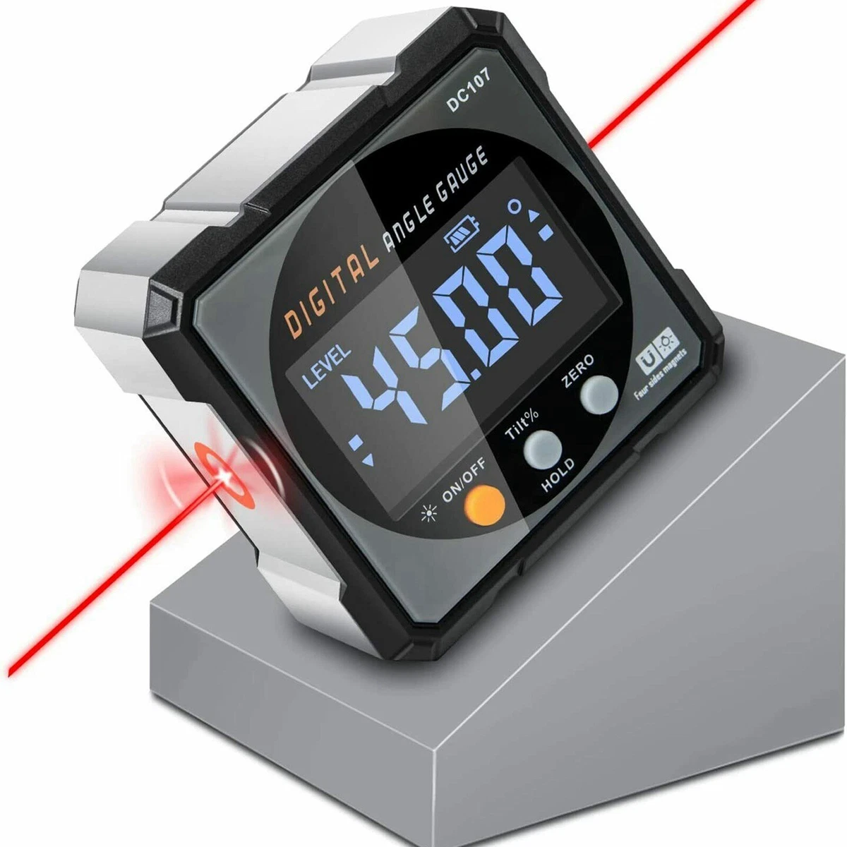 Digital Angle Finder 3 in 1 Laser Level and Angle Gauge Inclinometer Magnetic